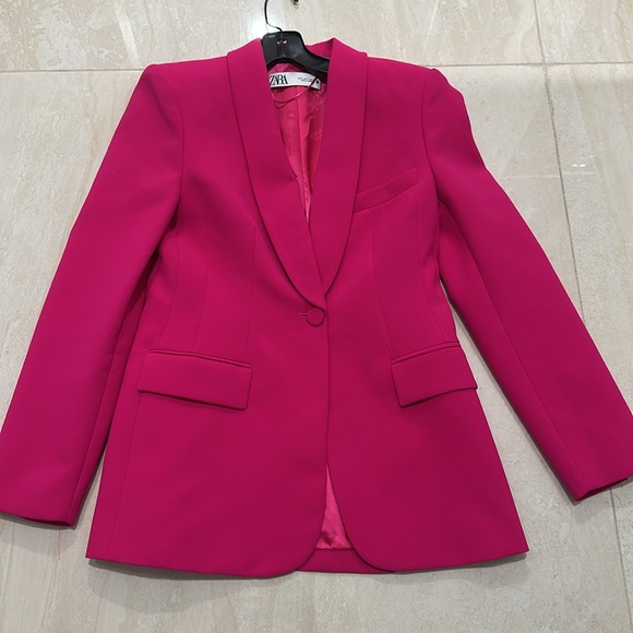 Zara Women's Pink Blazer - Picture 4 of 4